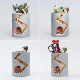 image-Gardening Cartoon Succulent Flower Pot