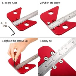 image-Carpenter's Center Ruler Carpenter's Round Center Line Marker Beech Scribing Gauge