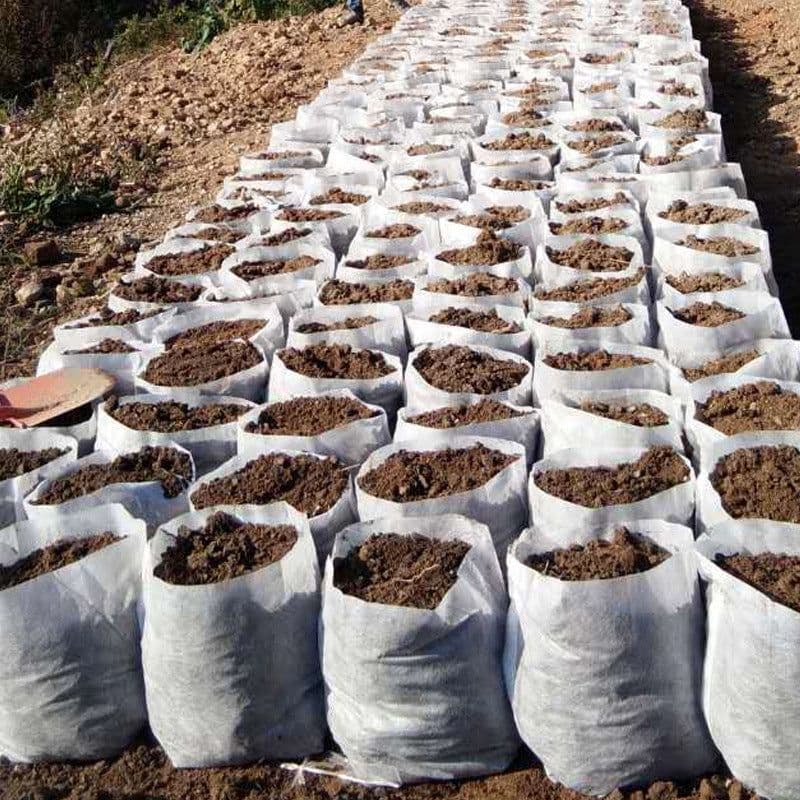 image-Non-woven Seedling Bag, Thick Degradable Container Cup, Tree Planting Bag, Nutrition Bag