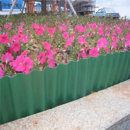image-Imitation Stone Garden Fence PP Plastic Fence Inserting The Ground Fence