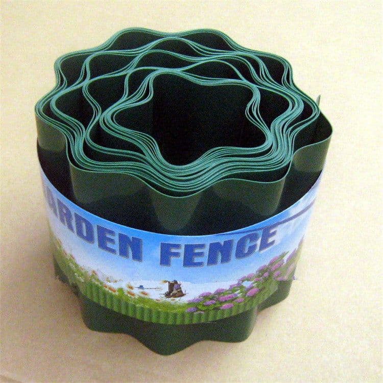 image-Imitation Stone Garden Fence PP Plastic Fence Inserting The Ground Fence
