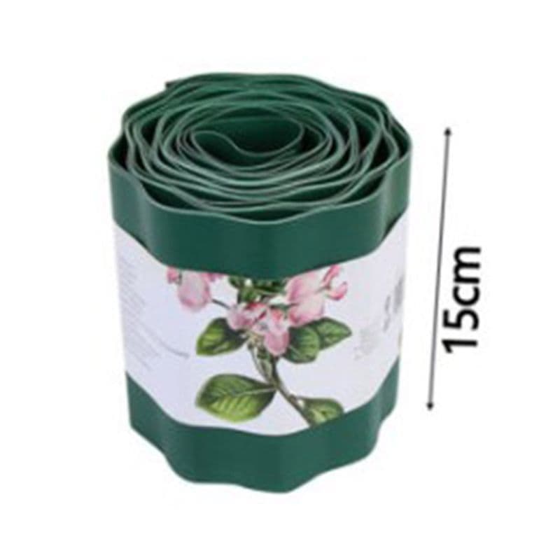 image-Imitation Stone Garden Fence PP Plastic Fence Inserting The Ground Fence