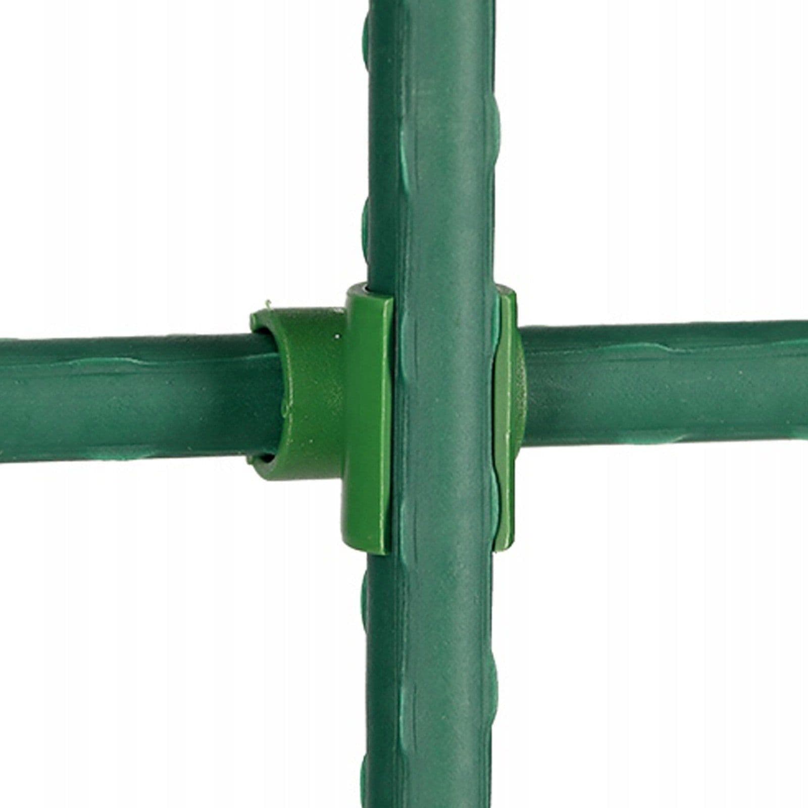 image-Gardening Pillar, Vine Climbing Frame, Climbing Vine, Plastic Coated Steel Pipe, Fixed Cross To Open Plant Buckle