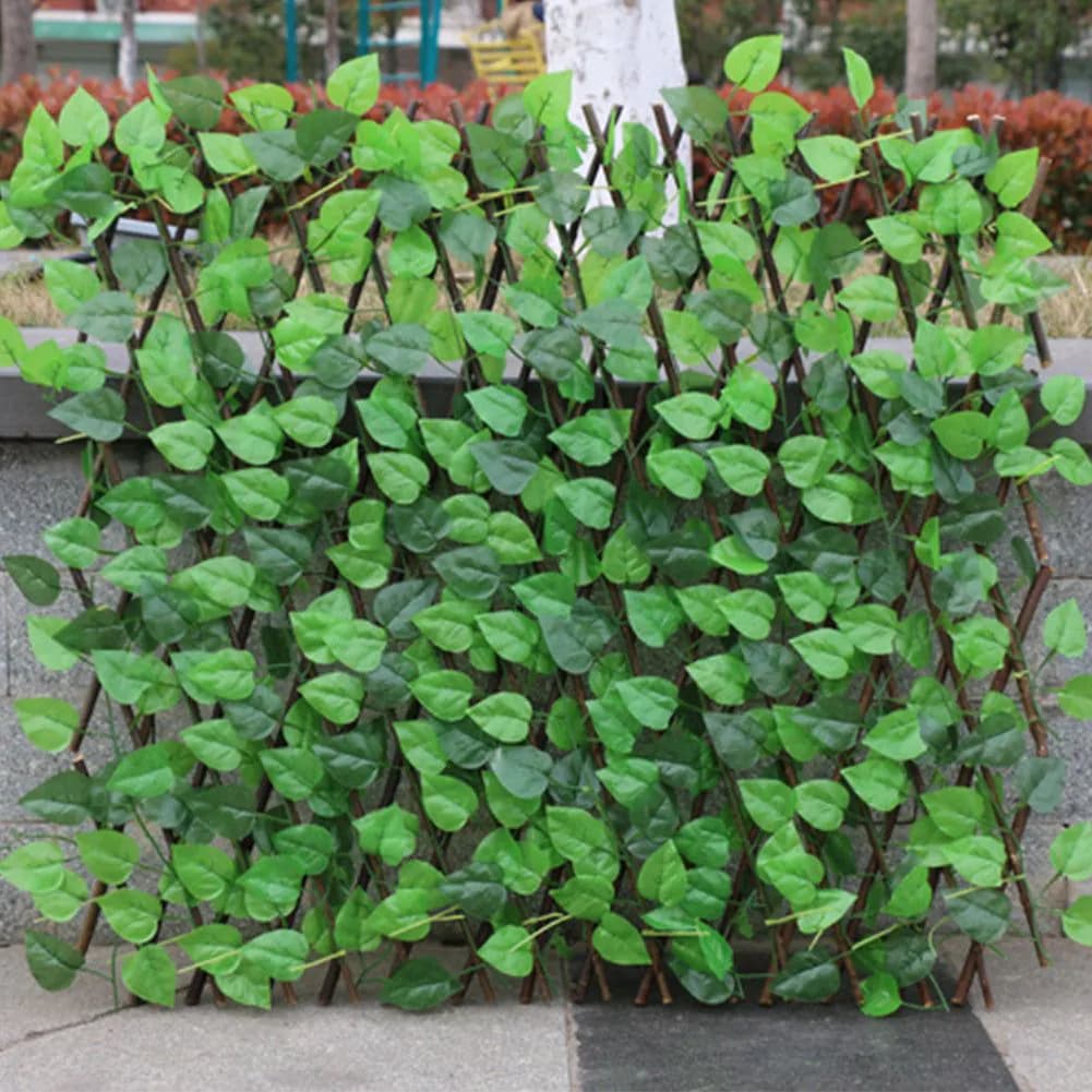 image-Simulation Fence Garden Outdoor Wooden Fence Plant Garden Fence Fence Fence Decorative Fence Telescopic Wooden Fence