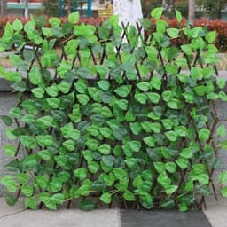 image-Simulation Fence Garden Outdoor Wooden Fence Plant Garden Fence Fence Fence Decorative Fence Telescopic Wooden Fence