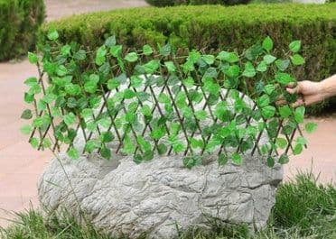 image-Simulation Fence Garden Outdoor Wooden Fence Plant Garden Fence Fence Fence Decorative Fence Telescopic Wooden Fence