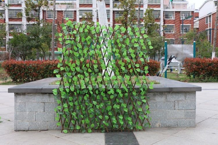 image-Simulation Fence Garden Outdoor Wooden Fence Plant Garden Fence Fence Fence Decorative Fence Telescopic Wooden Fence
