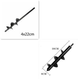 image-Hand Drill Electric Cordless Electric Drill Ground Drill Bit Short Stem Plant Twist Drill Bit