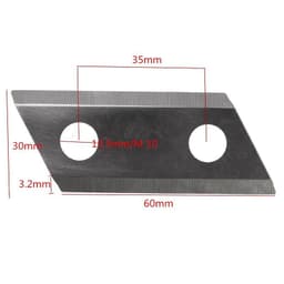 image-2PCS Garden Shredder Chipper Blades Cutters Set For Eco ES1600 McCulloch
