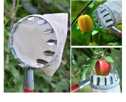 image-Fruit Picker Head Basket Portable Fruits Catcher For Harvest Picking Citrus Pear Collector Catcher Peach Picking Garden Tool