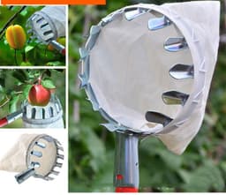 image-Fruit Picker Head Basket Portable Fruits Catcher For Harvest Picking Citrus Pear Collector Catcher Peach Picking Garden Tool