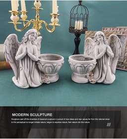 image-Hars Bidden Engel Planter Tuin Angel Succulent Pot Plant Holder Handwerk Angel Bloempot Decoratie