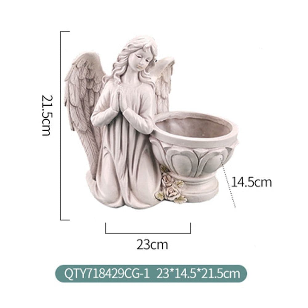image-Hars Bidden Engel Planter Tuin Angel Succulent Pot Plant Holder Handwerk Angel Bloempot Decoratie