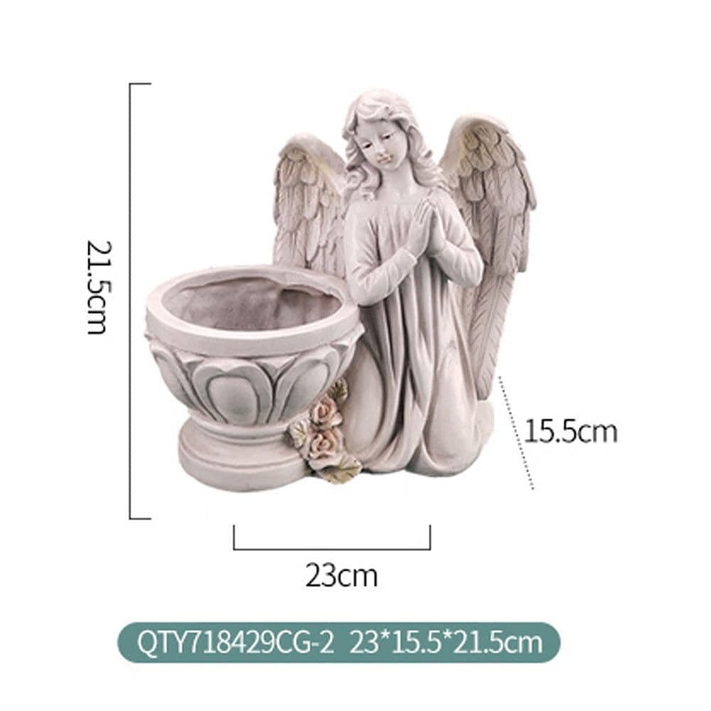 image-Hars Bidden Engel Planter Tuin Angel Succulent Pot Plant Holder Handwerk Angel Bloempot Decoratie