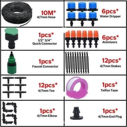 image-Drip Irrigation Set Automatic Watering Device Gardening And Gardening