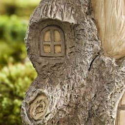 image-Garden Decoration Raccoon Resin Ornaments Handicraft Gardening Bird Drinking Ornaments