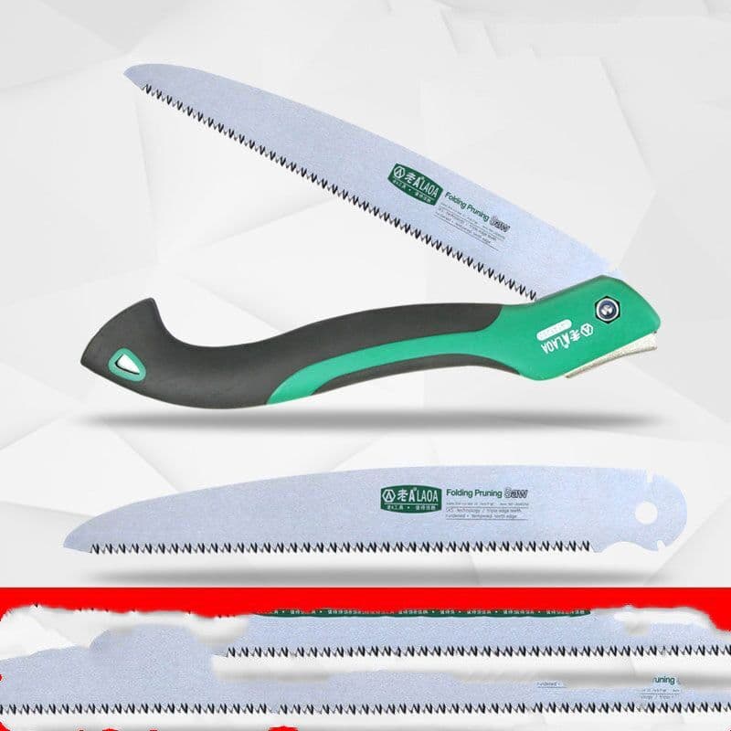 image-SK5 Material Woodworking Hand Saw Woodworking Saw Triple Fast Folding Saw, Garden Hand Saw