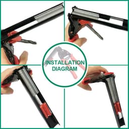 image-Boutique Chicken Cage Tie-in Pliers M-type Nail Pigeon Cage Wall Group Cage Pliers M-type Snap Pliers Cage Tie Pliers Buckle