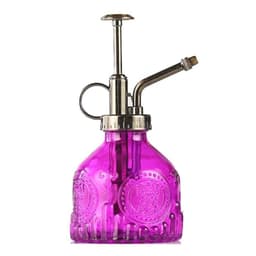 image-Embossed Glass Bottle Watering Flower Watering Can Shower Gardening Glass Small Spray