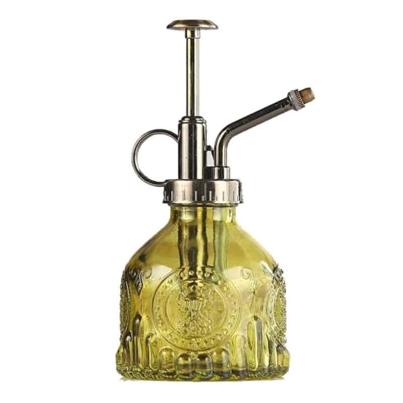 image-Embossed Glass Bottle Watering Flower Watering Can Shower Gardening Glass Small Spray