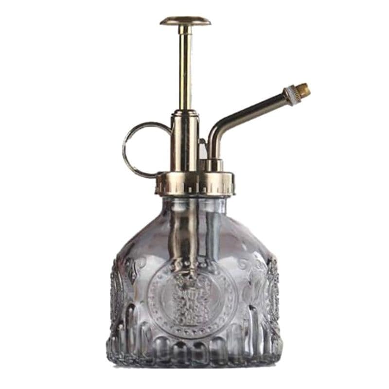 image-Embossed Glass Bottle Watering Flower Watering Can Shower Gardening Glass Small Spray