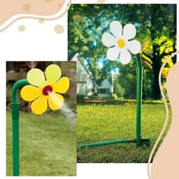image-Garden Sprinkler Plastic Sprinkler Sunflower Sprinkler Garden Work Tool Adjustable Sprinklers And Garden Hoses