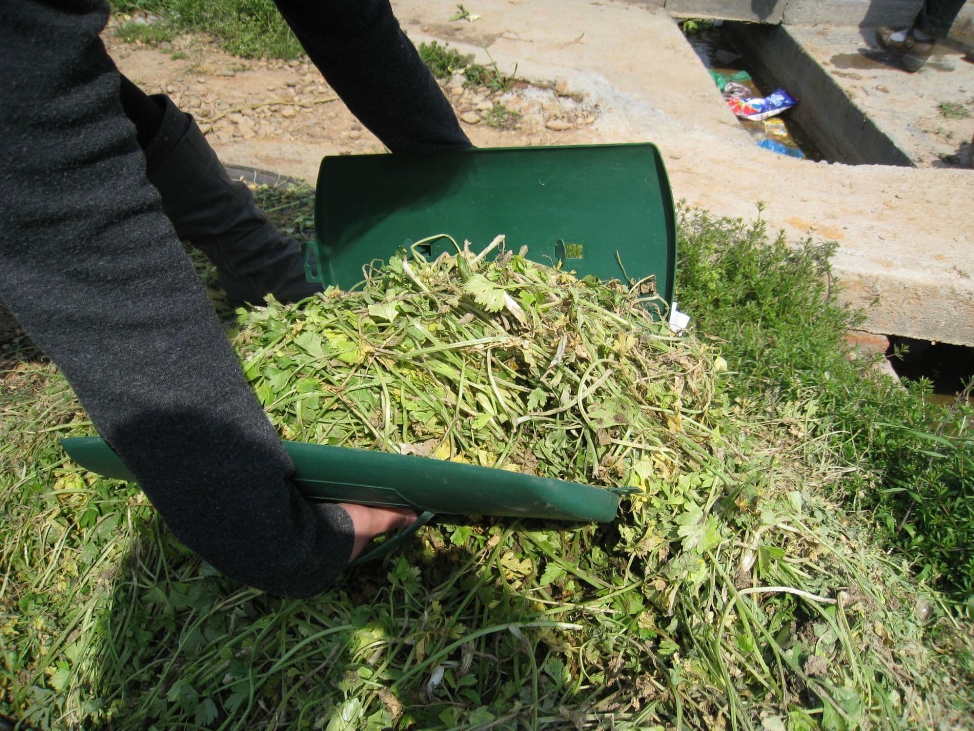 image-Leaf Rake Scoops Cleaning Rubbish Leaf Collector Grabs With Leaf Claws For Weed Picking Up Hand Harken Reiniging Gereedschap
