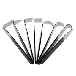 image-Sketch Painting Art Tools 8 Stainless Steel Handle Blank Tool Repair Blank Pottery