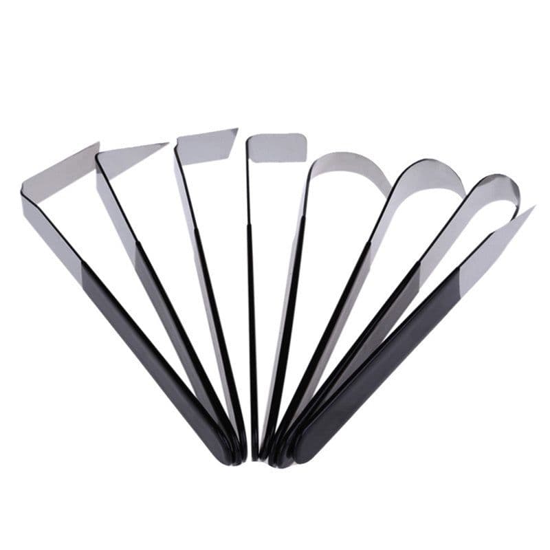 image-Sketch Painting Art Tools 8 Stainless Steel Handle Blank Tool Repair Blank Pottery