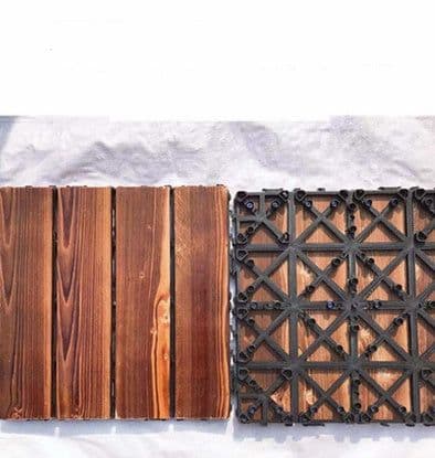 image-Self-paved Anticorrosive Sun Room Garden Splicing Outdoor Wooden Floor Material