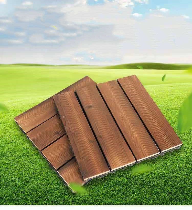 image-Self-paved Anticorrosive Sun Room Garden Splicing Outdoor Wooden Floor Material