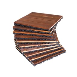image-Self-paved Anticorrosive Sun Room Garden Splicing Outdoor Wooden Floor Material