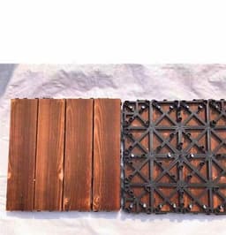 image-Self-paved Anticorrosive Sun Room Garden Splicing Outdoor Wooden Floor Material
