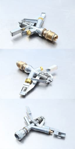 image-Alloy Spray Irrigation Lawn Rocker Arm Landscaping 360 Degrees Automatic Rotation