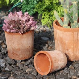 image-Thick Clay Earthen Pot Breathable Succulents Outdoor Balcony Soil Ceramic Basin
