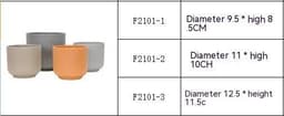 image-Plastic Flowerpot Multi-color Frosted Table Small Flower Pot