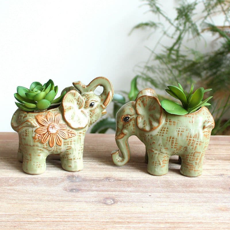 image-Ceramic Glaze Kiln Succulent Flower Pot