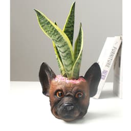 image-Synthetic Resin Personalized Dog Flower Pot Crafts Ornaments