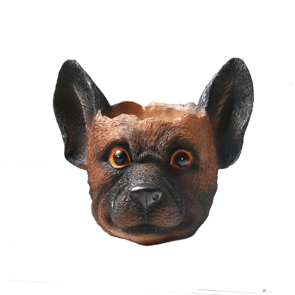 image-Synthetic Resin Personalized Dog Flower Pot Crafts Ornaments
