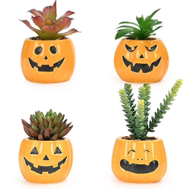 image-Halloween Succulent Flower Pot Ceramic Flower Pot Aromatherapy