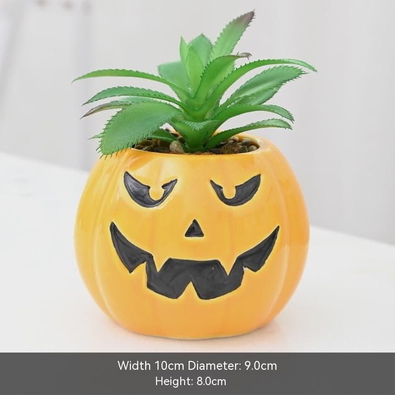 image-Halloween Succulent Flower Pot Ceramic Flower Pot Aromatherapy