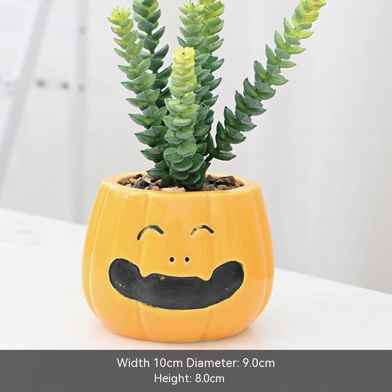 image-Halloween Succulent Flower Pot Ceramic Flower Pot Aromatherapy