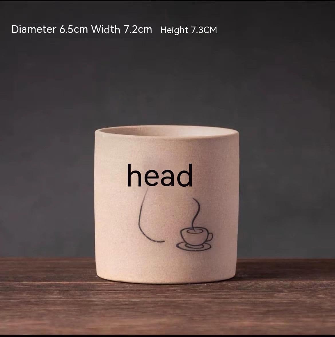 image-Simple Ceramic Succulent Flower Pot Indoor Stoneware Breathable Plant Thumb Pot Combination Set Table Decoration Small Ornaments
