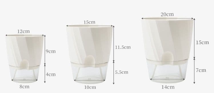 image-Lazy Green Dill Plant Automatic Water Feeding Small Flower Pot