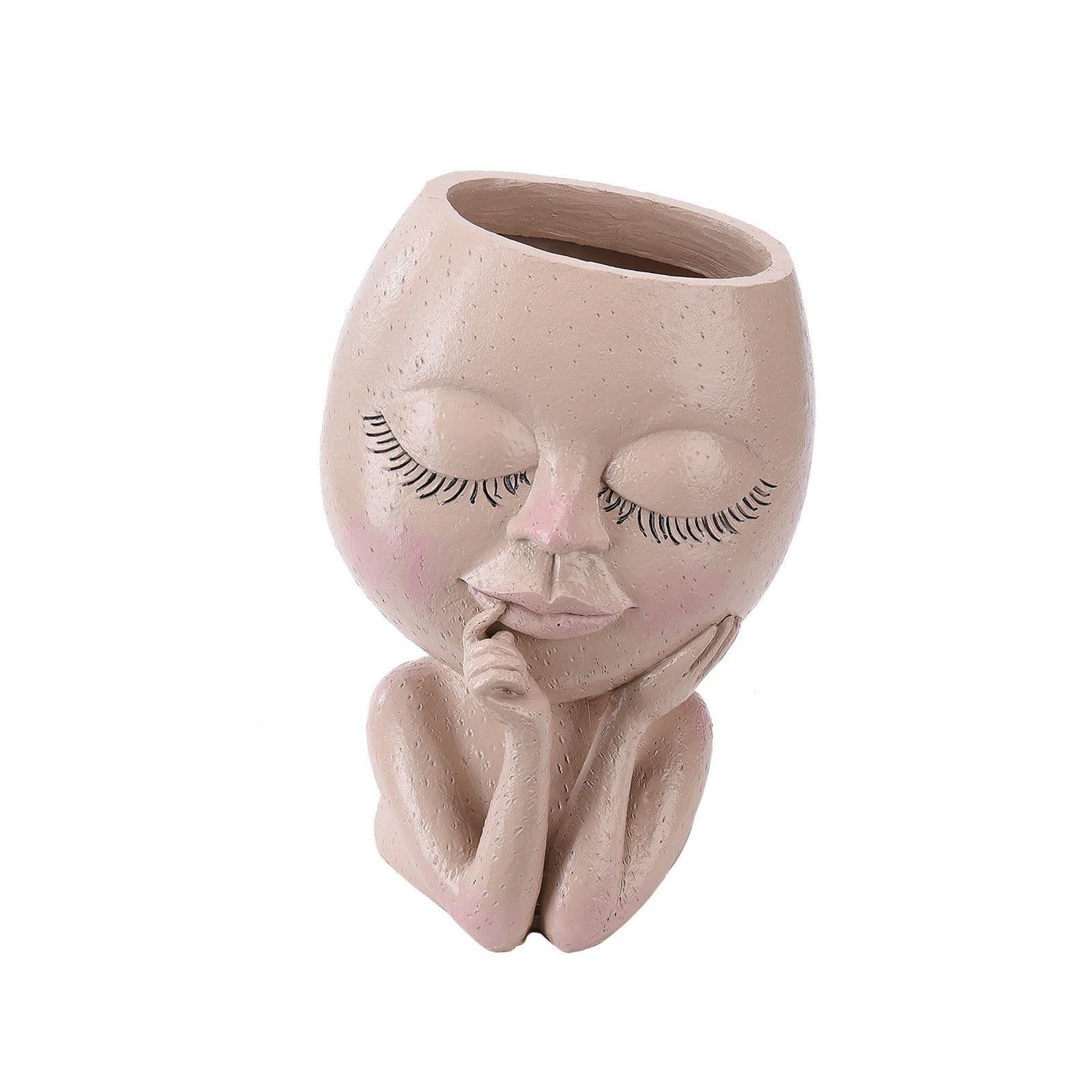 image-Resin Container For Succulent Plant Flowerpots
