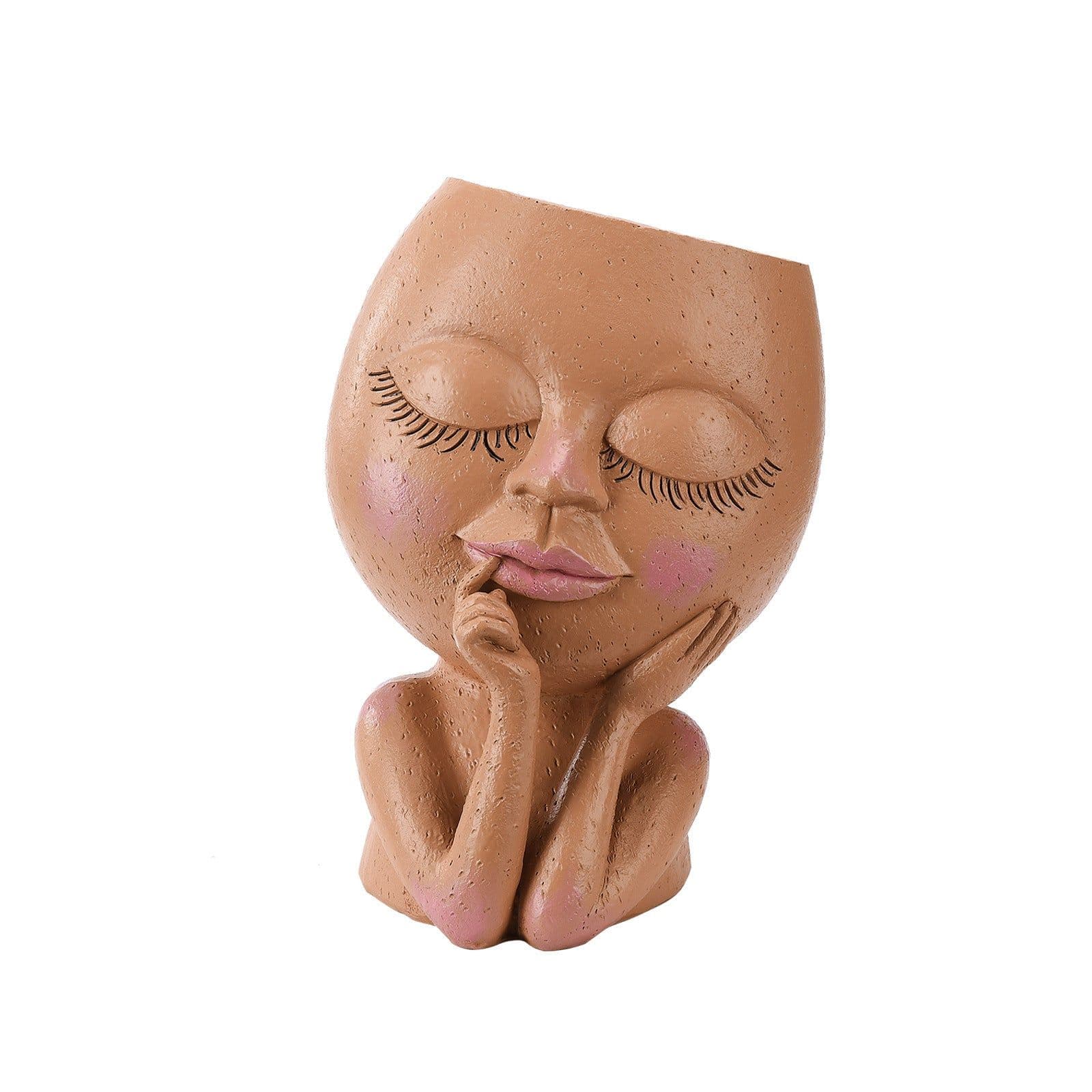 image-Resin Container For Succulent Plant Flowerpots