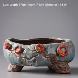 image-Cute And Creative Large Caliber Combination Pot With Meat And Flower Pots