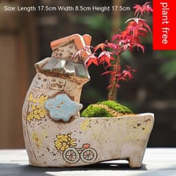 image-Cute And Creative Large Caliber Combination Pot With Meat And Flower Pots