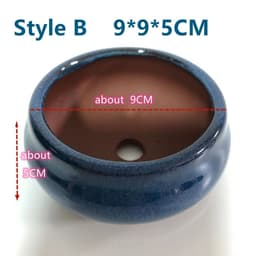 image-5 Styles Fashion Chinese Style Bonsai Pots Breathable