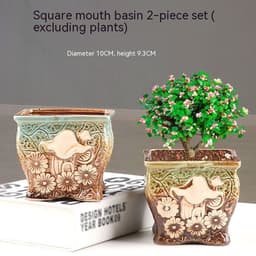 image-Succulent Bonsai Braised Purple Sand Simple Small Flower Pot
